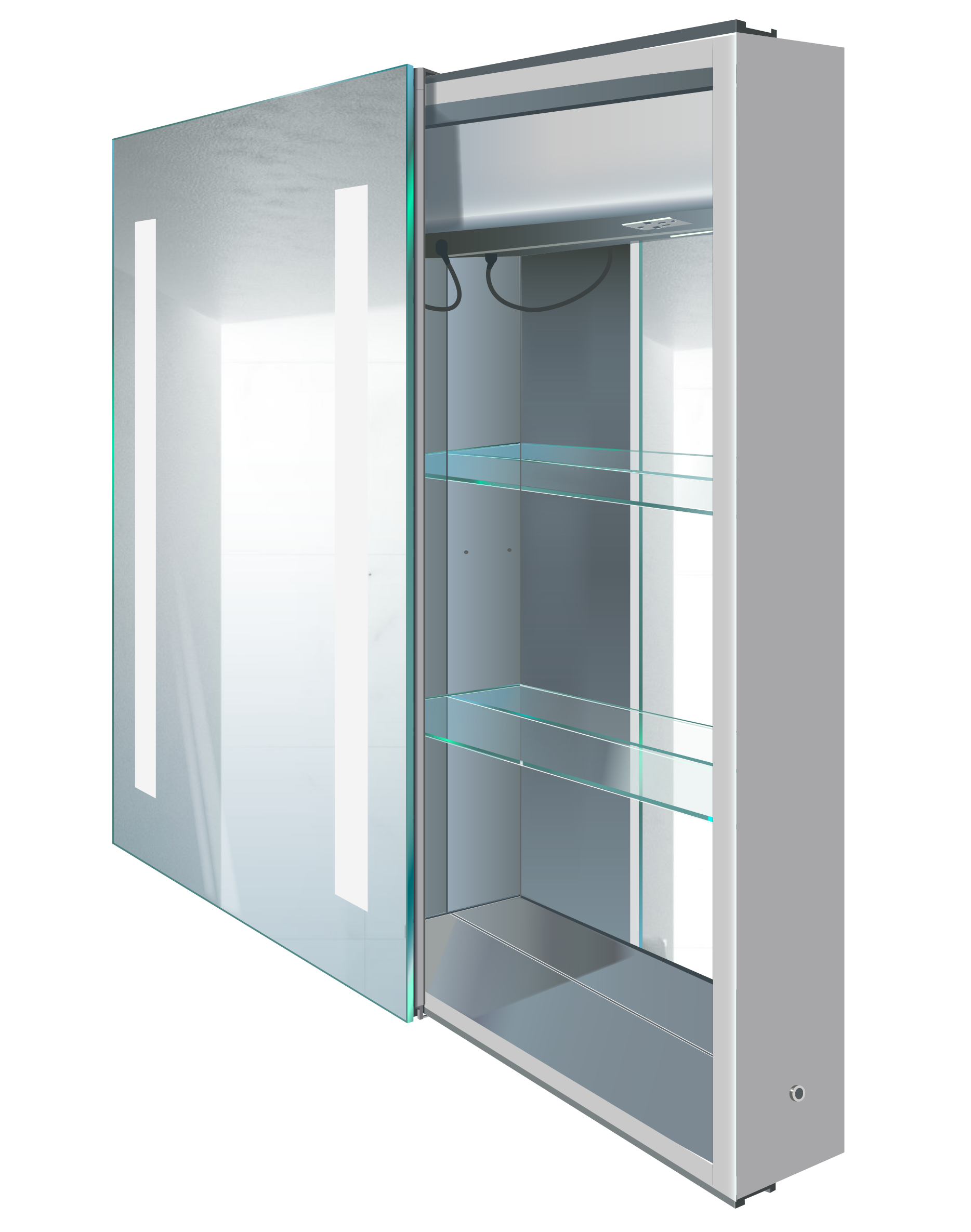 Rolls Sliding Led Medicine Cabinet 20 X 30 W Dimmer Defogger Left Side Lighted Sliding Mirror Krugg Reflections Usa Rolls Sliding Led Medicine Cabinet 20 X 30 W Dimmer Defogger Left Side Lighted Sliding Mirror Krugg Reflections Usa