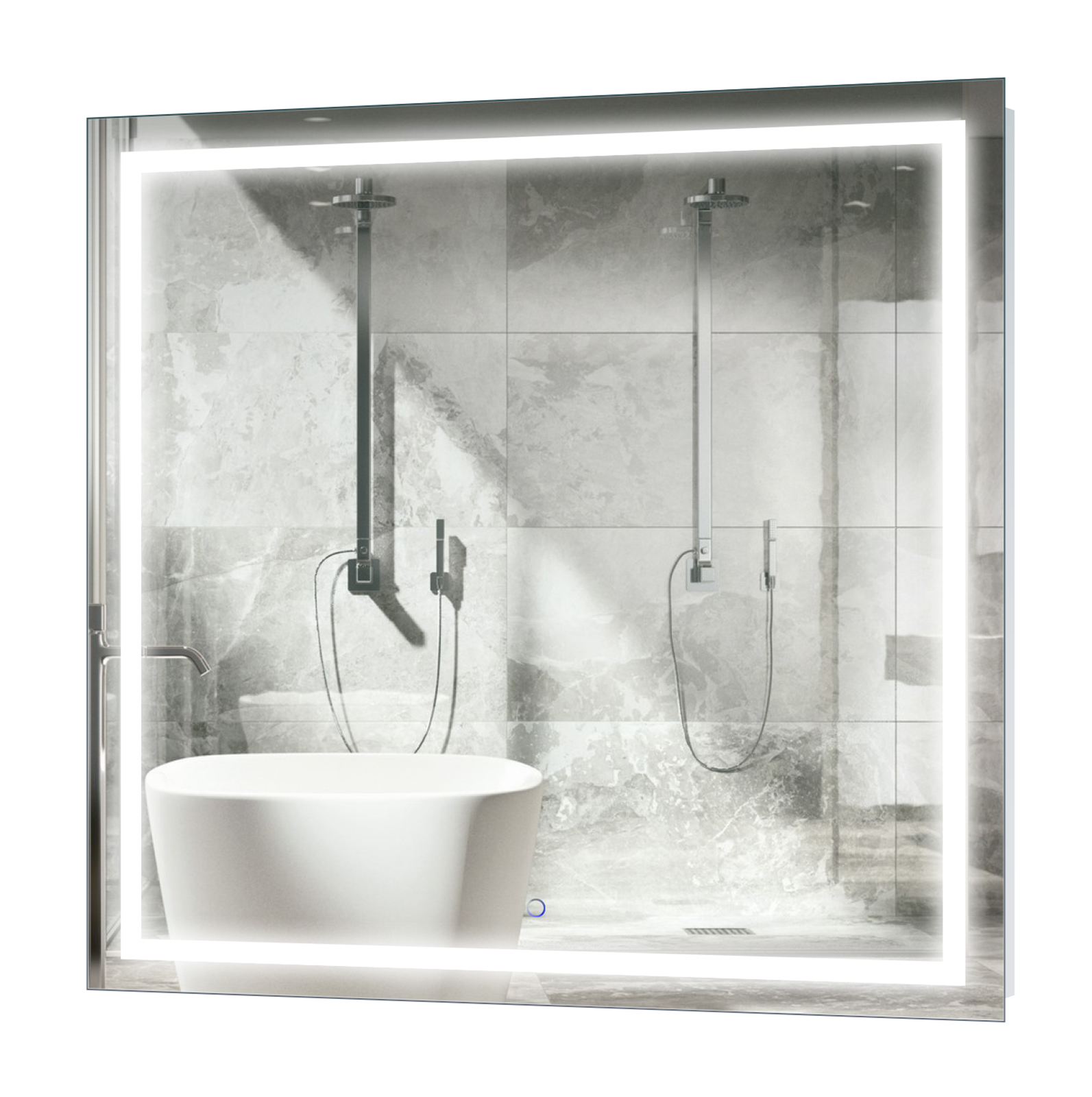 Icon 42″ X 42″ LED Mirror - Krugg Reflections USA