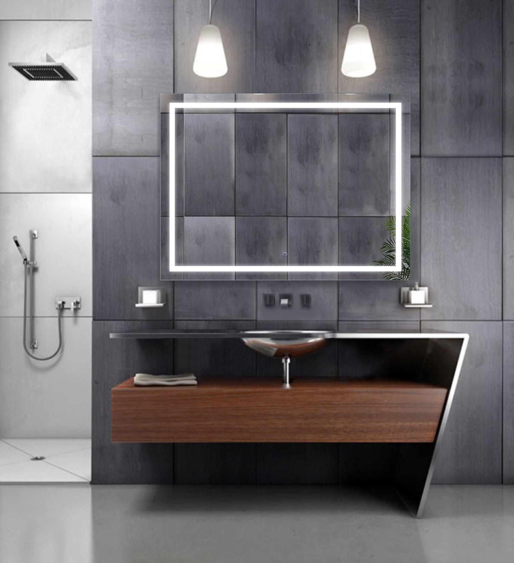 Icon 48 X 36 LED Mirror Krugg Reflections USA